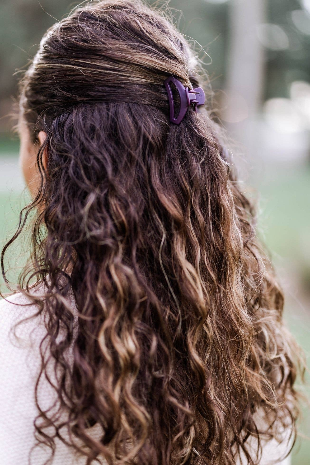 Open Hair Clip | Tiny | Burgundy Bliss