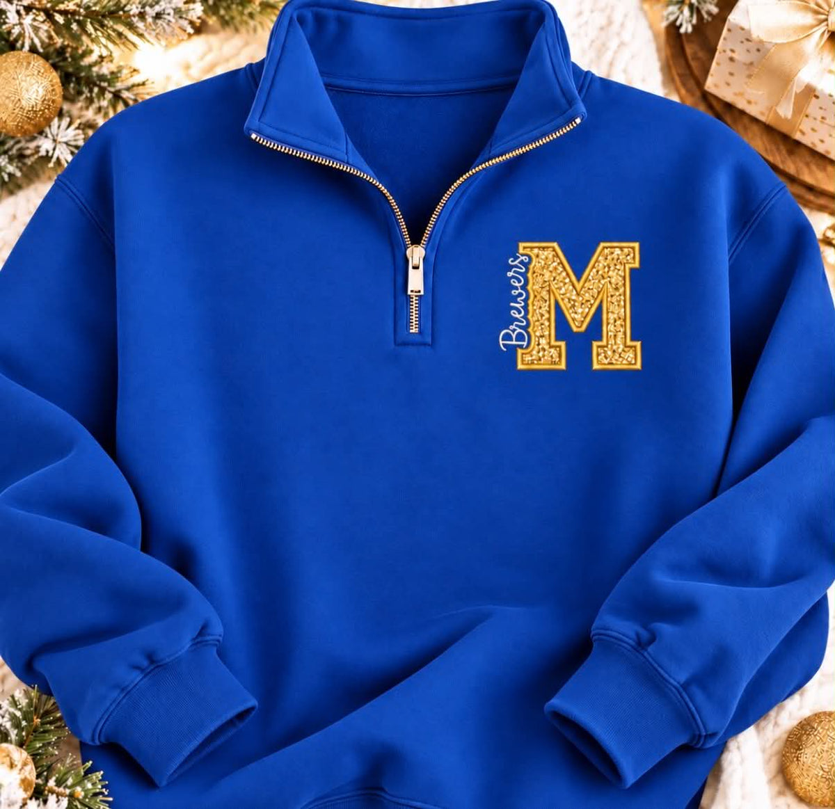 PRE-ORDER - Milwaukee Brewers Quarter Zip NO GLITTER