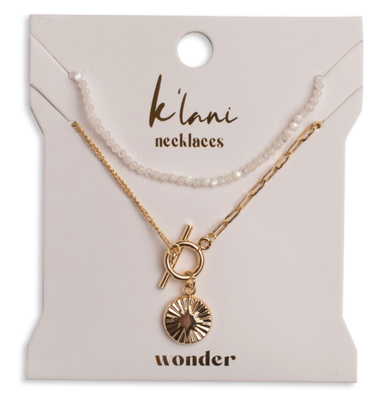 "Wonder" Necklaces-NEW Gold Star