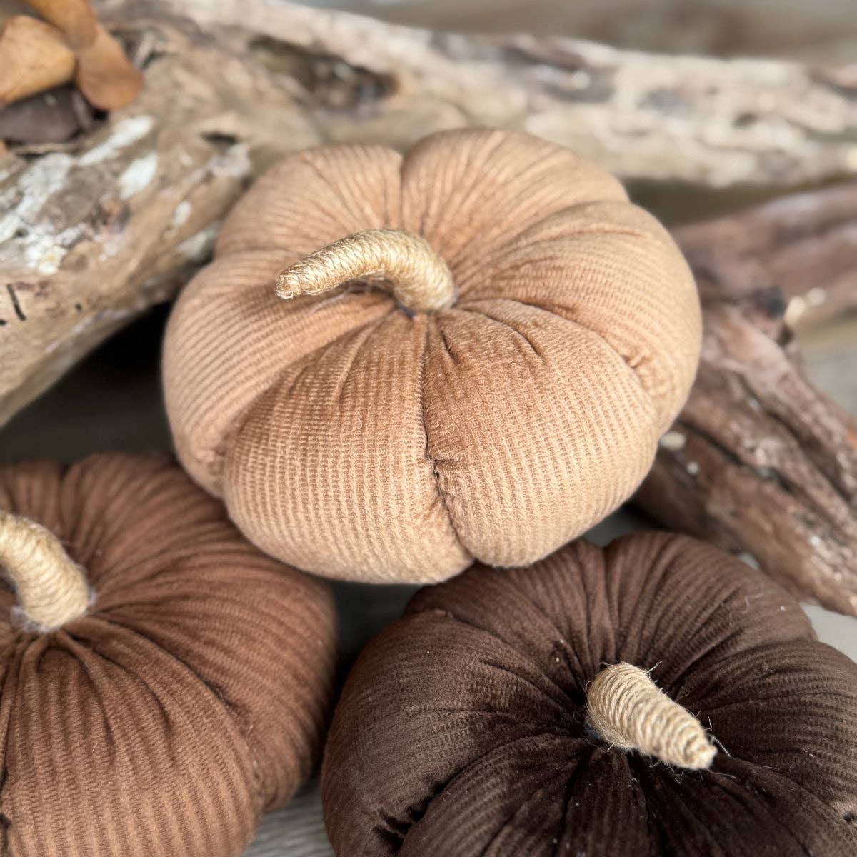 Tan Corduroy Pumpkin
