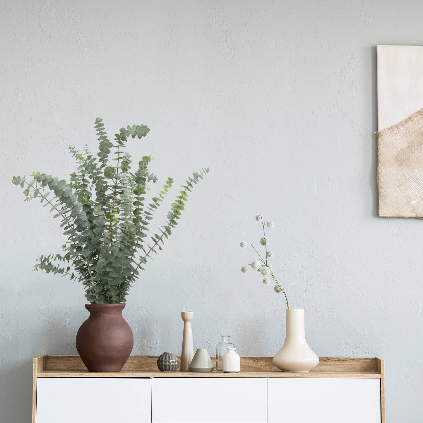 Fresh Eucalyptus Silver Dollar + Baby Blue Mixed Bunches