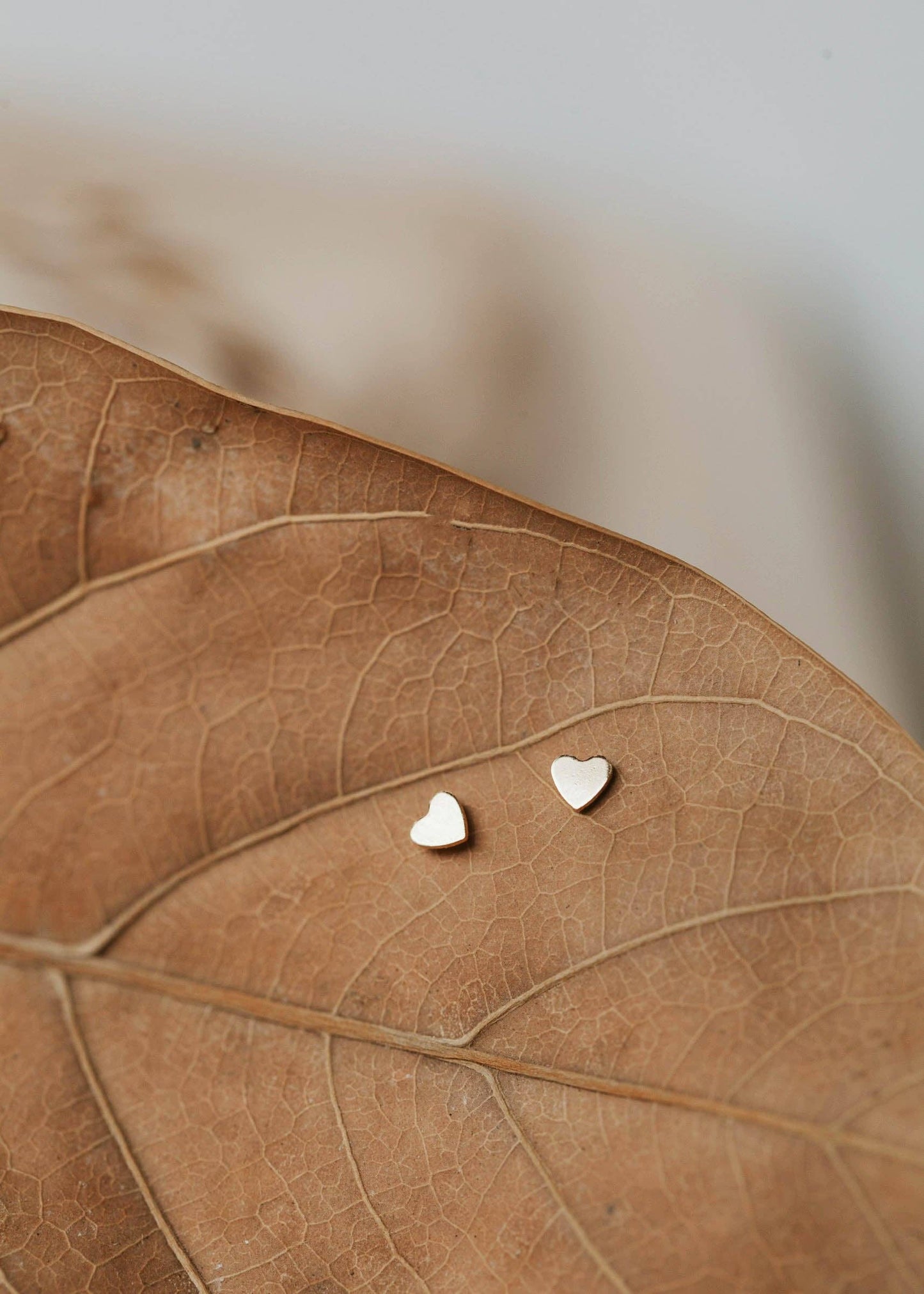 Tiny Heart Studs | 14kt Gold Fill