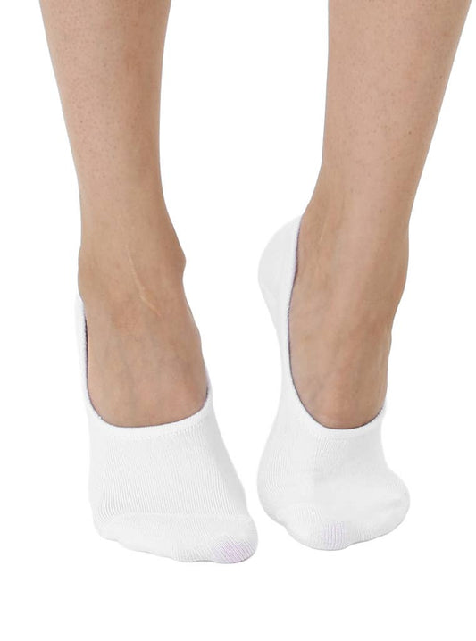 No-Show Liner Socks - Solid White