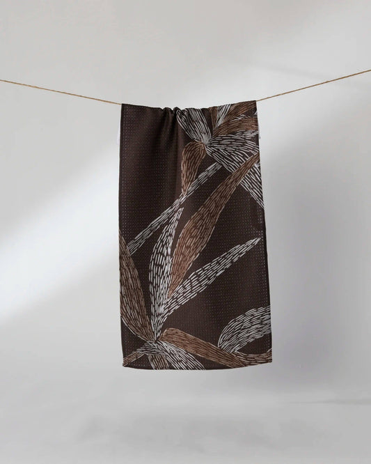 Midnight Wildflower Bar Towel
