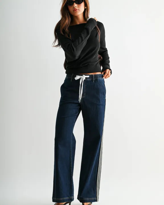 The Sideline High-Rise Wide Jogger by Mica
