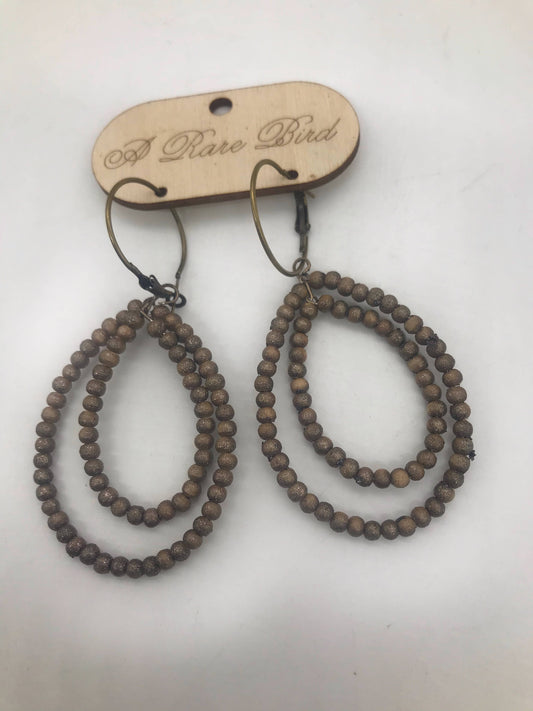Bronze Teakwood Earrings