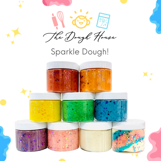 The Dough House - Sparkle Dough Jars: Pink