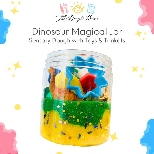The Dough House - Large Dinosaur Magical Jars