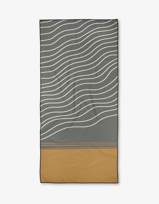 Geometry - Wavey Beach Beach Towel