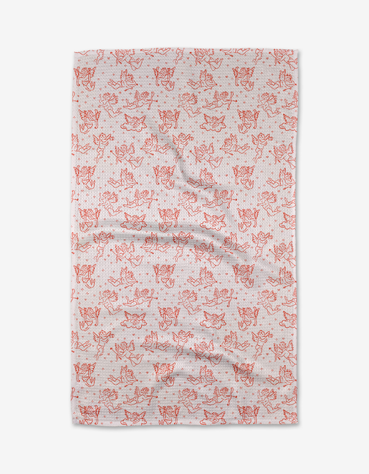 Geometry - Cupid's My Valentine Tea Towel
