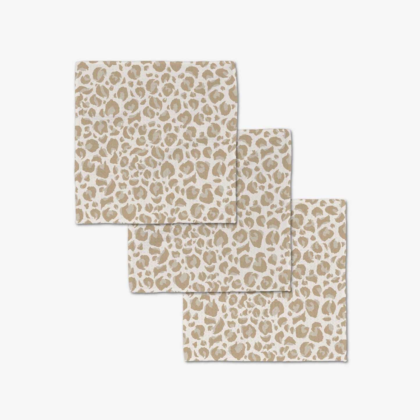Geometry - Light Leopard Luxe Washcloth Set